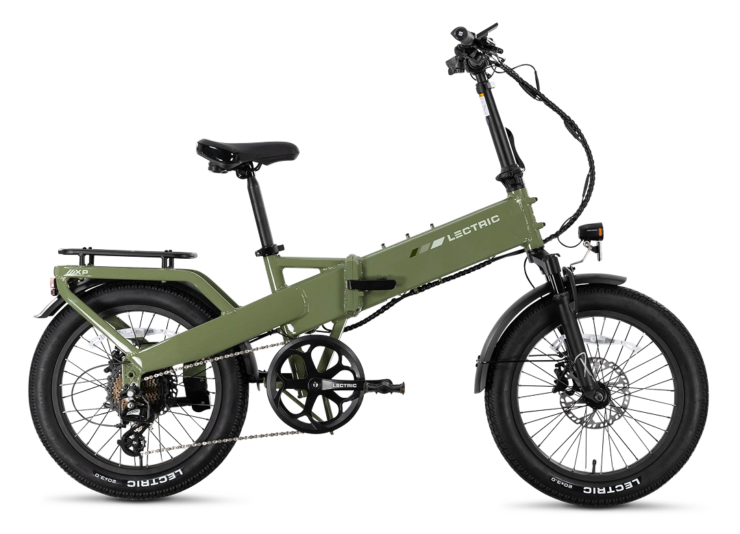 Lectric XP4 750 folding ebike in Pine Green